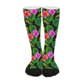Monstera Hibiscus Hawaii Pattern Print Long Socks