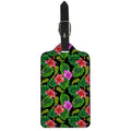 Monstera Hibiscus Hawaii Pattern Print Luggage Tag