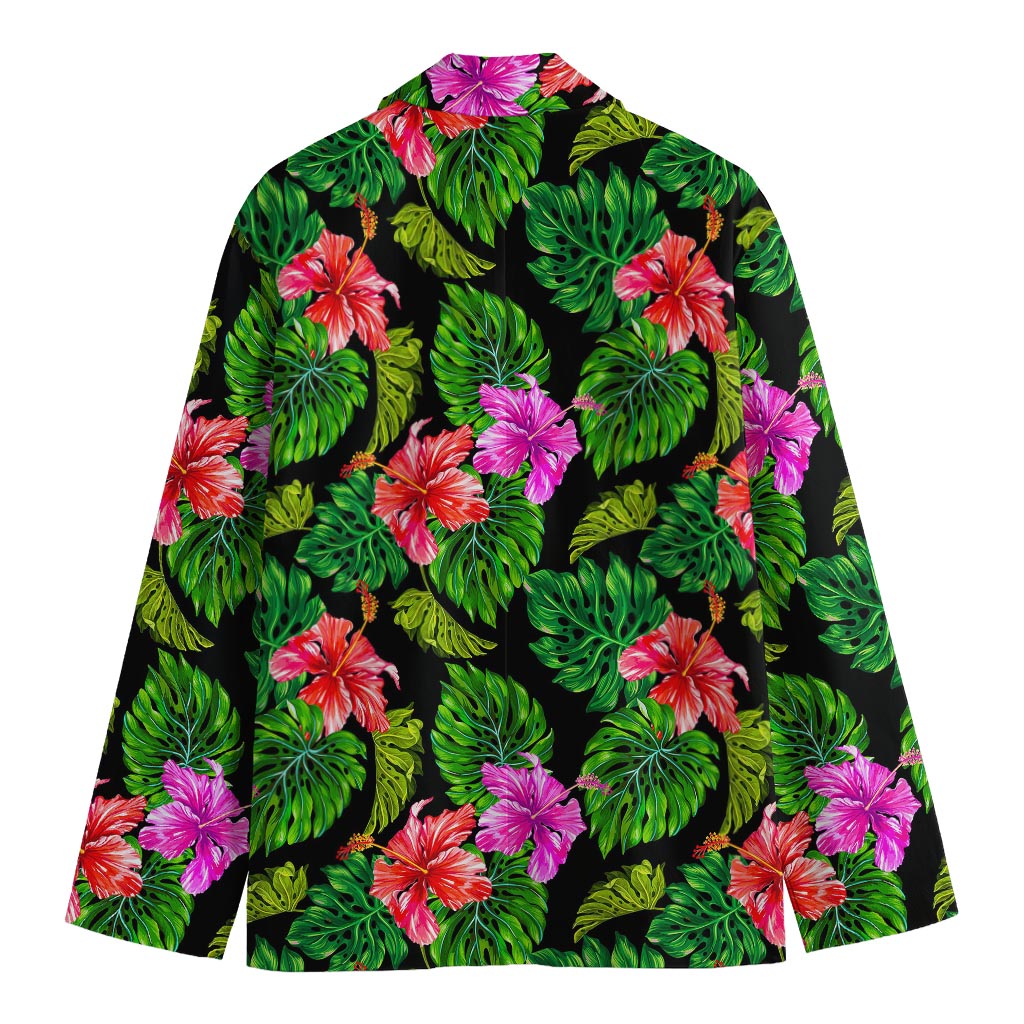 Monstera Hibiscus Hawaii Pattern Print Men's Blazer