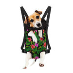 Monstera Hibiscus Hawaii Pattern Print Pet Carrier Backpack