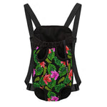 Monstera Hibiscus Hawaii Pattern Print Pet Carrier Backpack