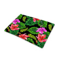 Monstera Hibiscus Hawaii Pattern Print Pet Cooling Mat Cover