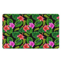 Monstera Hibiscus Hawaii Pattern Print Polyester Doormat