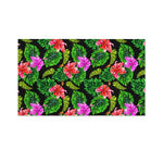 Monstera Hibiscus Hawaii Pattern Print Polyester Flag
