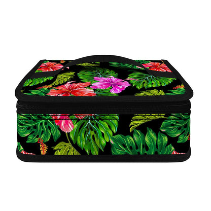 Monstera Hibiscus Hawaii Pattern Print Small Lunch Bag