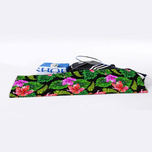 Monstera Hibiscus Hawaii Pattern Print Sports Towel