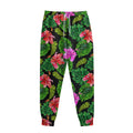 Monstera Hibiscus Hawaii Pattern Print Sweatpants