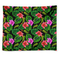 Monstera Hibiscus Hawaii Pattern Print Tapestry