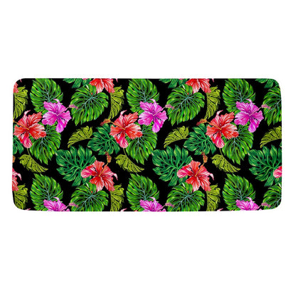 Monstera Hibiscus Hawaii Pattern Print Towel