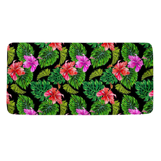 Monstera Hibiscus Hawaii Pattern Print Towel