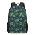Monstera Palm Leaves Pattern Print 17 Inch Backpack