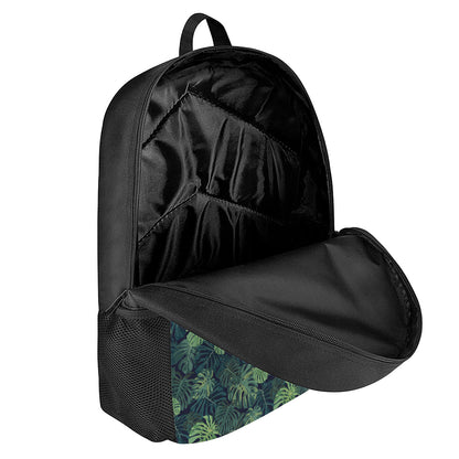 Monstera Palm Leaves Pattern Print 17 Inch Backpack