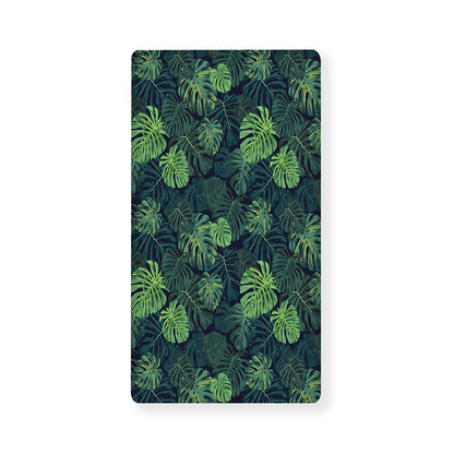 Monstera Palm Leaves Pattern Print Baby Crib Sheet
