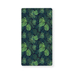 Monstera Palm Leaves Pattern Print Baby Crib Sheet