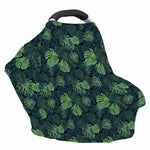 Monstera Palm Leaves Pattern Print Baby Seat Cover