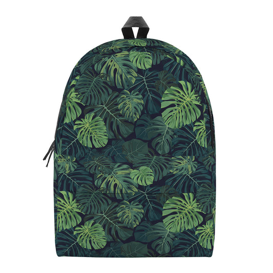 Monstera Palm Leaves Pattern Print Backpack