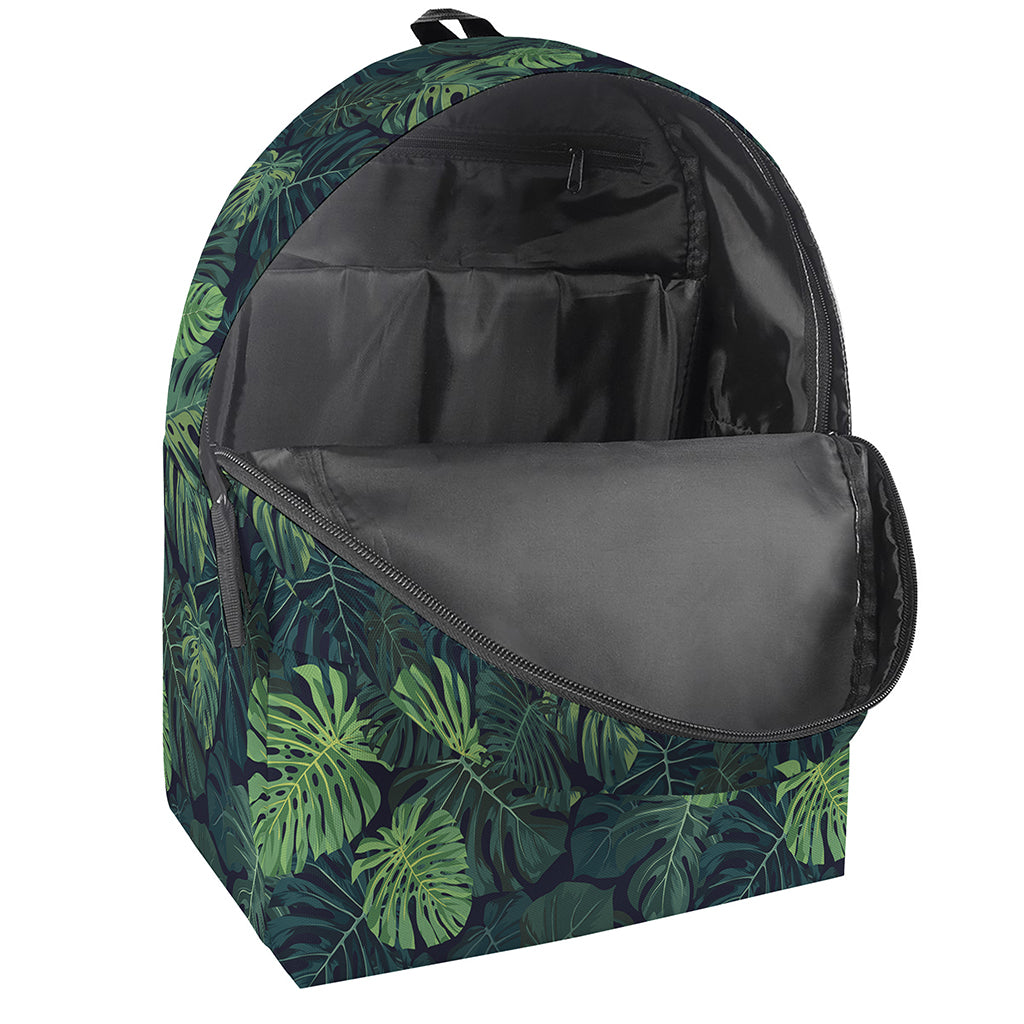 Monstera Palm Leaves Pattern Print Backpack