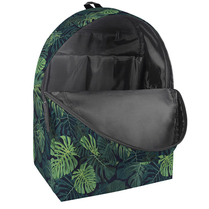 Monstera Palm Leaves Pattern Print Backpack