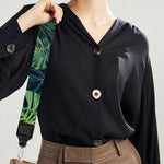 Monstera Palm Leaves Pattern Print Bag Strap