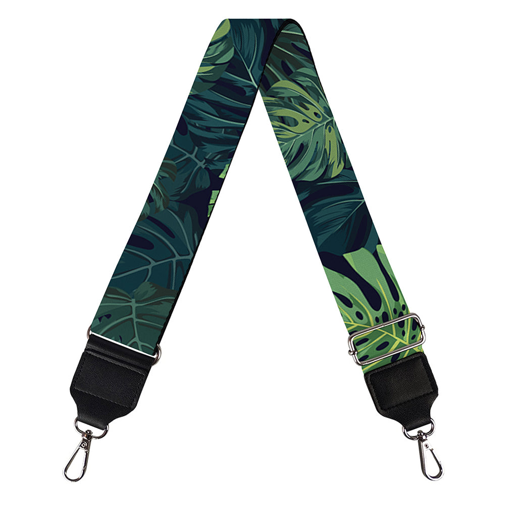 Monstera Palm Leaves Pattern Print Bag Strap