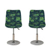 Monstera Palm Leaves Pattern Print Bar Stool Covers