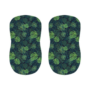 Monstera Palm Leaves Pattern Print Bar Stool Covers