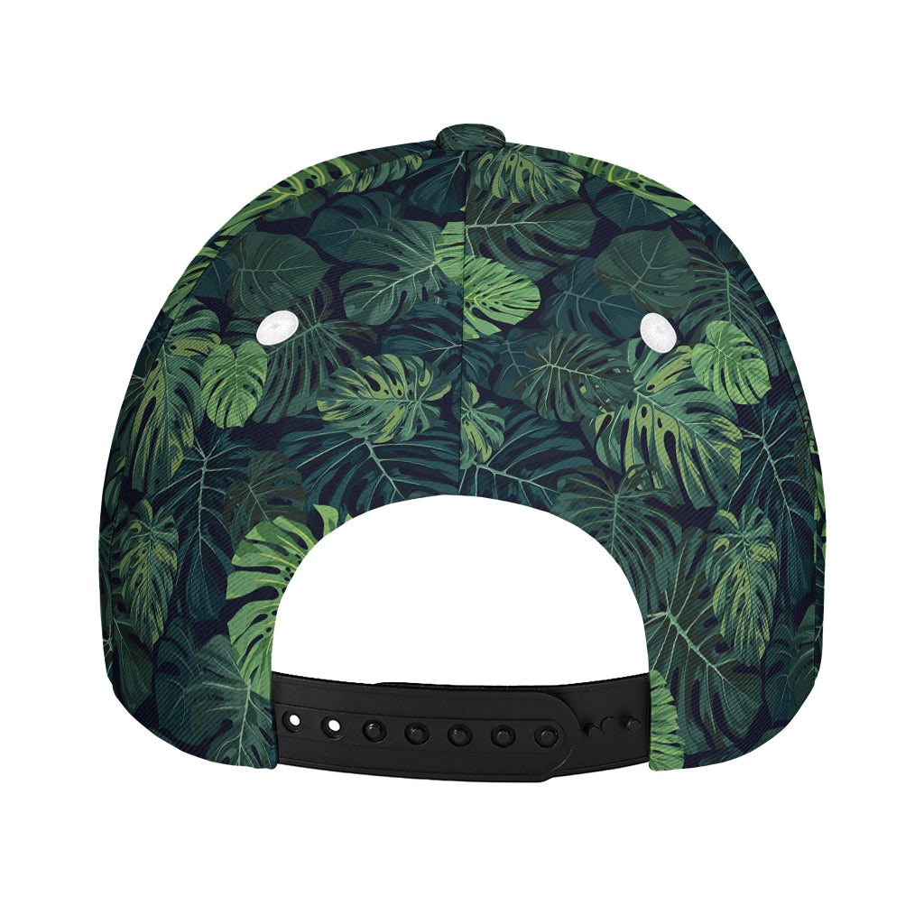 Monstera Palm Leaves Pattern Print Baseball Cap