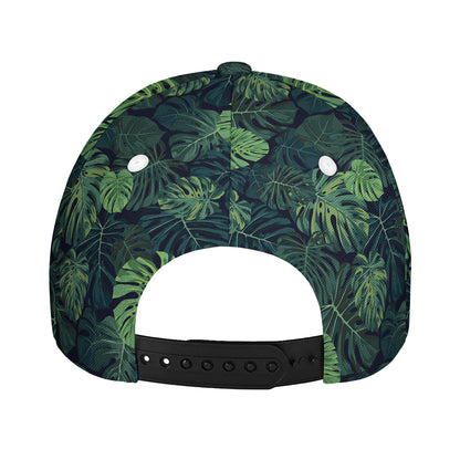 Monstera Palm Leaves Pattern Print Baseball Cap