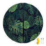 Monstera Palm Leaves Pattern Print Basketball