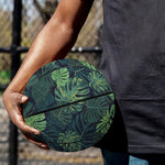 Monstera Palm Leaves Pattern Print Basketball