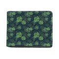 Monstera Palm Leaves Pattern Print Bifold Wallet