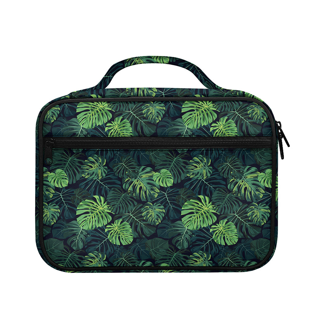 Monstera Palm Leaves Pattern Print Briefcase Bible Bag