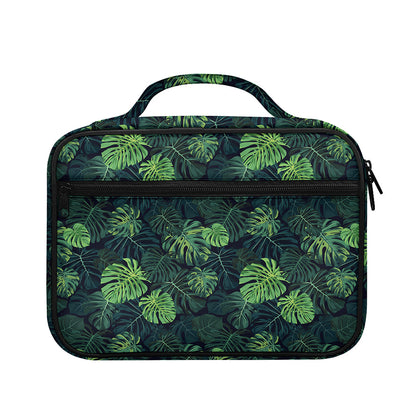 Monstera Palm Leaves Pattern Print Briefcase Bible Bag