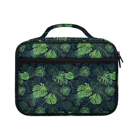 Monstera Palm Leaves Pattern Print Briefcase Bible Bag