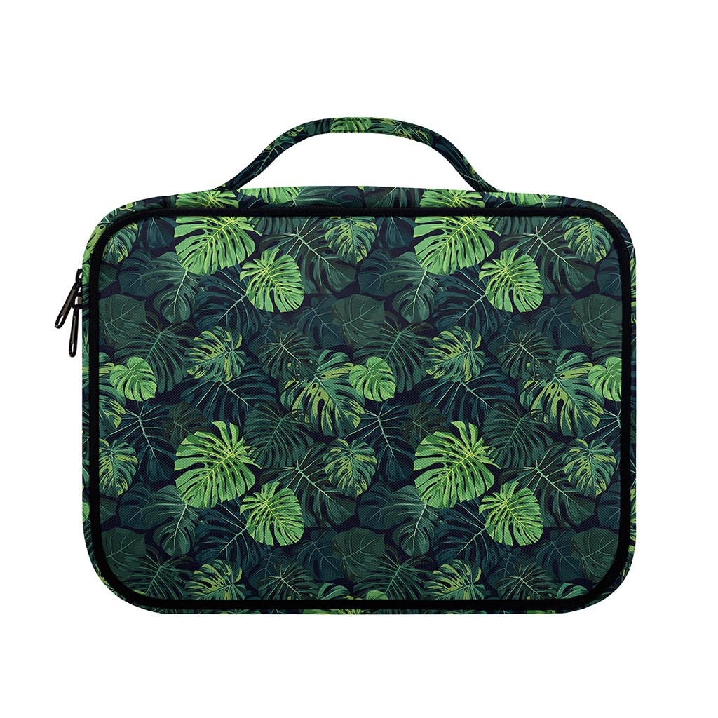 Monstera Palm Leaves Pattern Print Briefcase Bible Bag