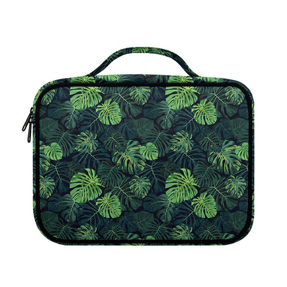 Monstera Palm Leaves Pattern Print Briefcase Bible Bag