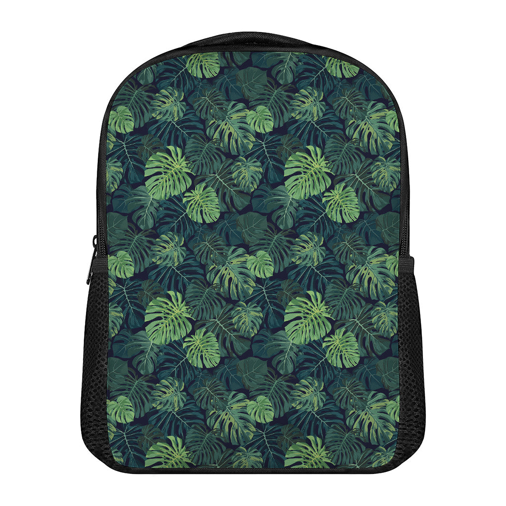 Monstera Palm Leaves Pattern Print Casual Backpack