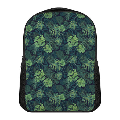 Monstera Palm Leaves Pattern Print Casual Backpack