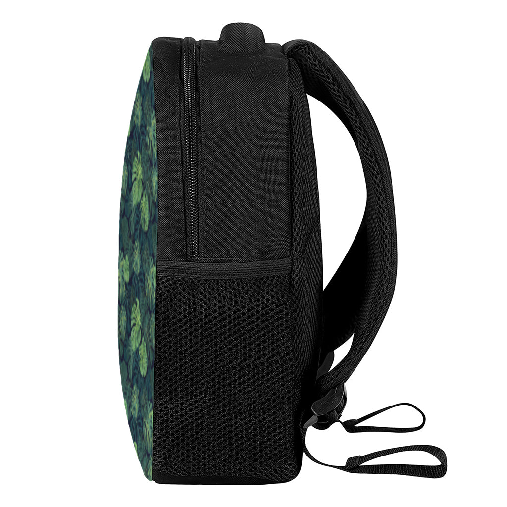 Monstera Palm Leaves Pattern Print Casual Backpack