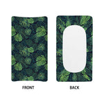 Monstera Palm Leaves Pattern Print Changing Pad Cover