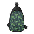 Monstera Palm Leaves Pattern Print Sling Bag