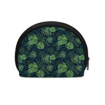 Monstera Palm Leaves Pattern Print Coin Purse