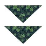 Monstera Palm Leaves Pattern Print Dog Bandana