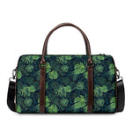 Monstera Palm Leaves Pattern Print Duffle Bag