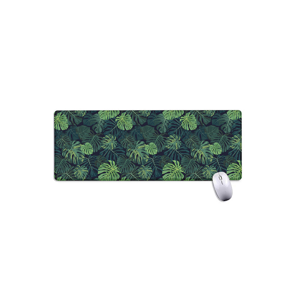 Monstera Palm Leaves Pattern Print Extended Mouse Pad