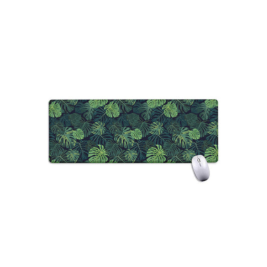 Monstera Palm Leaves Pattern Print Extended Mouse Pad