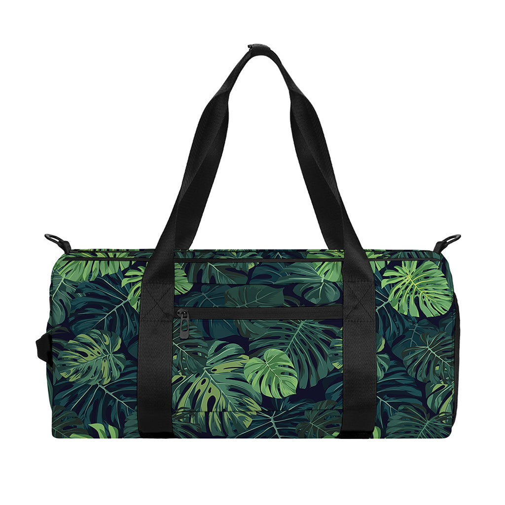 Monstera Palm Leaves Pattern Print Gym Bag