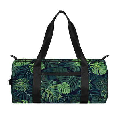Monstera Palm Leaves Pattern Print Gym Bag