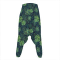 Monstera Palm Leaves Pattern Print Hammer Pants