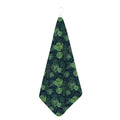 Monstera Palm Leaves Pattern Print Hand Towel